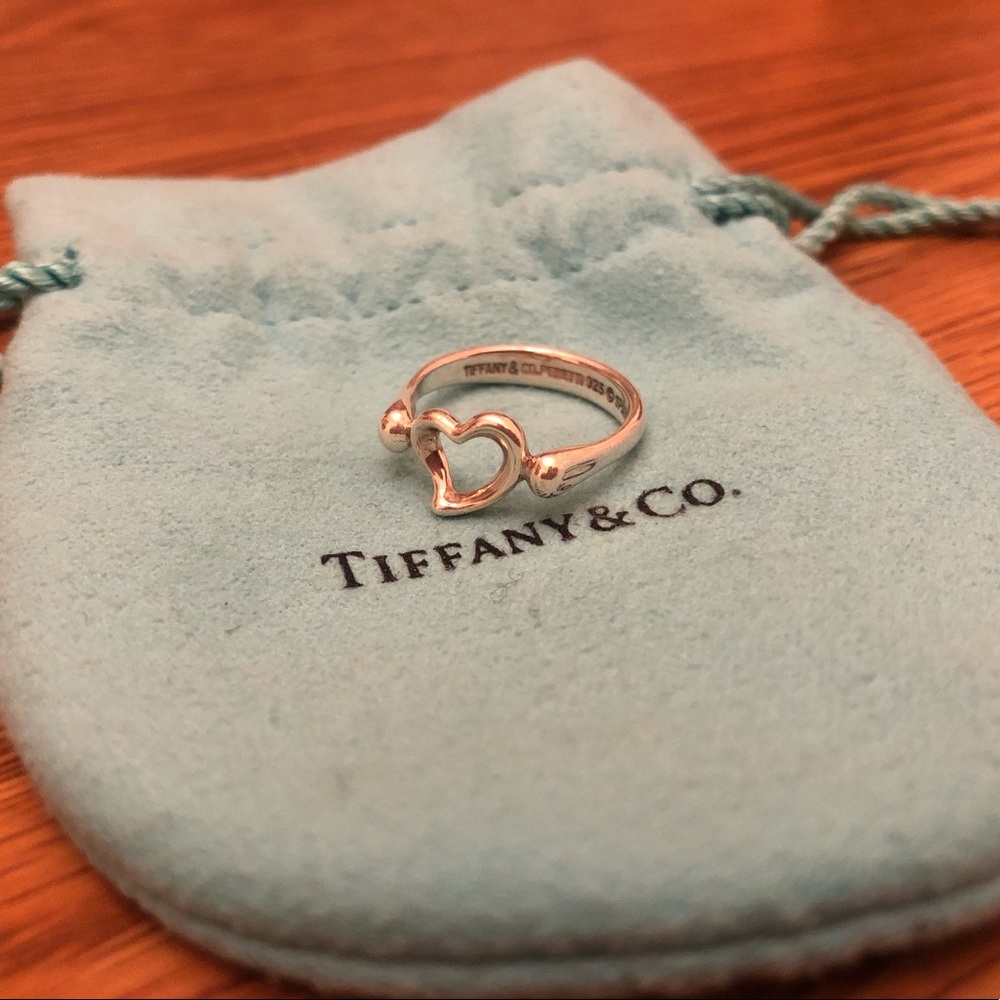Tiffany & Co Open Heart Ring Size 5